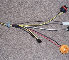 Minecar headlight wiring harness